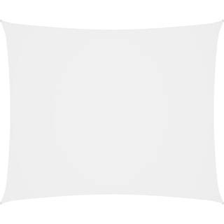 solsejl 5x6 m rektangulær oxfordstof hvid