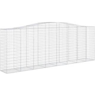 buet gabionkurv 400x50x140/160 cm galvaniseret jern