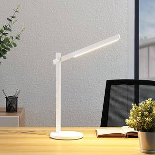 Lindby LED-skrivebordslampe Loretta, højde 43 cm, hvid, CCT