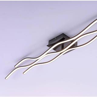 Wave LED-loftlampe 3.000 K 137,5x16cm sort