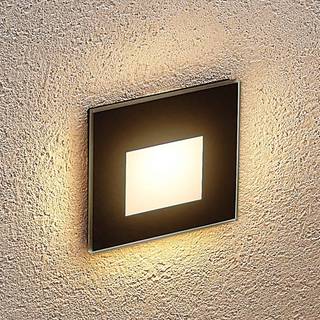 Arcchio LED-indbygningslampe Vexi, 7,8 cm x 7,8 cm, sort, CCT