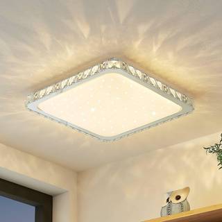 Lindby LED-loftlampe Lorand, krystaller, CCT, fjernbetjening