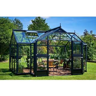 Juliana Orangeri 15,1  m² antracit drivhus m/ 3 mm hærdet glas