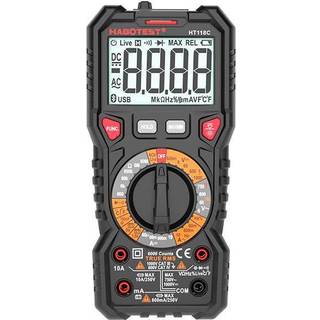 Digital Multimeter med Flashlight - Habotest HT118C, True RMS, NCV, Batteritestning