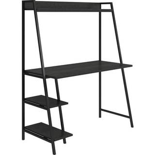 Skrivebord i sort eg look og stel i metal sort