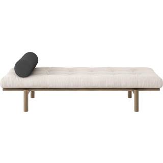 Next Daybed Fra Karup Design i Massiv FSC Fyrretræ | Japandi - Carob Brown - 510 Ivory