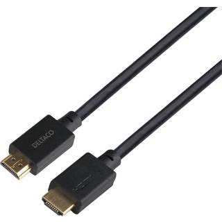 Deltaco 8K Ultra High Speed LSZH HDMI-kabel 2.1 - Sort - 5m