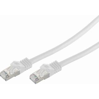 Cat 7 S/FTP LSZH Netværkskabel - Hvid - 0.50 m