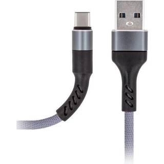 Kabel USBA/USBC 1m Grå