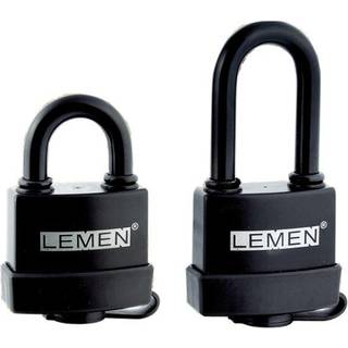 Hængelås LEMEN 50 ABS, Ø9.7 mm, sort