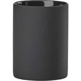 Zone Denmark Karma Tandbørstekrus - Black - 10cm-dia.7,6cm
