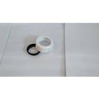 Unite omløber 1 1/4" hvid plast