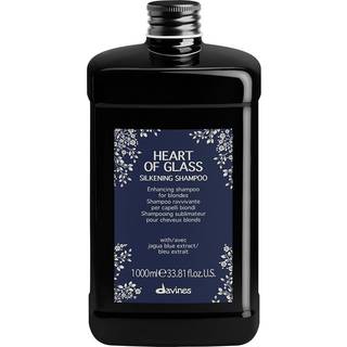 Davines Heart of Glass Silkening Shampoo Mild renseshampoo til lyst hår 1000 ml - 1000 ml