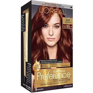 L'Oreal Paris Superior Præference Fade-Defying Shine Permanent Hair Color 6ab Chic Auburn Brown Pack med 1 hårfarve