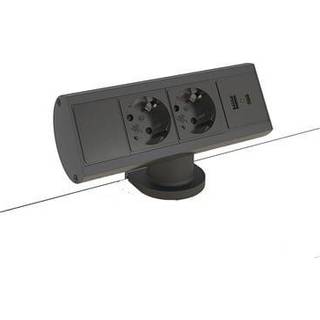 Power Desk - 2 El, 1 USB-A og 1 USB-C Oplader