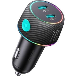 Joyroom - Car charger CCN02 2x USB C PD 70W black