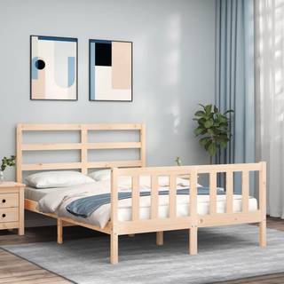 sengeramme med sengegavl Small Double massivt træ