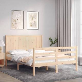 sengeramme med sengegavl Small Double massivt træ