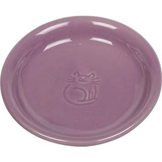 Keramik mælkeskål til kat, 0,1 l / ø 14 x 2 cm - Purple - 14x14x3 cm