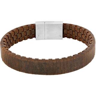 Son of Noa brun læderarmbånd, 12 mm bred