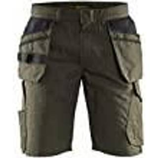 Blåkläder 1494 Service Shorts med sømlommer / Service Arbejdsshorts med sømlommer - C60 - Olivengrøn/Sort
