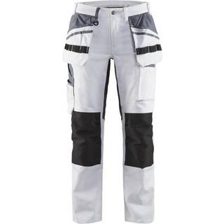 Blåkläder 7910 Dame buks med stretch / Dame buks med stretch - D19 - Hvid/Sort