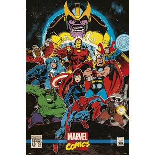 AVENGERS - Infinity Retro - Poster 61x91cm