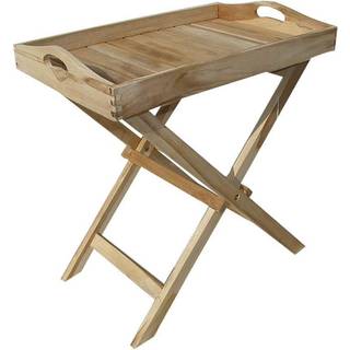 Bakkebord i massiv teak - 60 x 40 cm