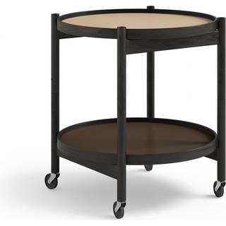 Brdr. Krüger Bølling bakkebord 50 cm. - Sortlakeret eg - Bakke 1: Earth / Bakke 2: Earth