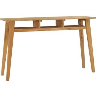konsolbord 120x35x75 cm massivt teaktræ