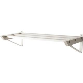 Hoigaard SR-2 skohylde, L68 cm, lakeret hvid og alu