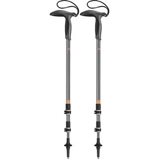Leki Wanderfreund Makalu Aluminium Justerbar letv?gtsstang (enkelt) til Trekking & vandreture-Black-Anthracite-Copper-90-120 cm