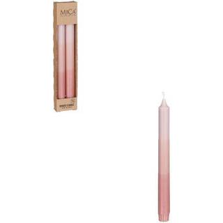 Trefarvede lys 2-pak lyserød