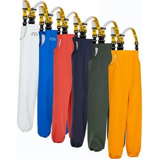 Regnoveralls m/elastik i ben 079900E oliven Str. 2XL