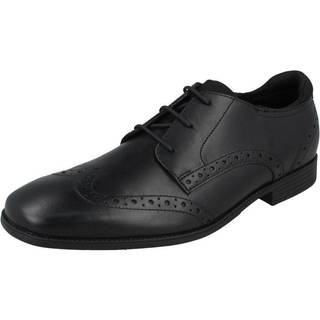 Start Rite Start-Rite Tailor Black Lace Up Leather Brogue School Shoes