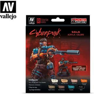 Vallejo Cyperpunk Red, Solo Jonathan Warlock Powers, malingsæt [Levering: 1-2 dage]