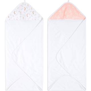 Aden + Anais Essentials Med hætte Blushing Bunnies 100% Bomuld Håndklæder 2 Pakkeen