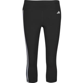 Train Essentials 3-Stripes High-Waisted 3/4 leggings - Black - 2XS