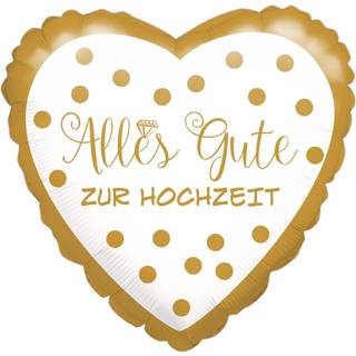 Alles Gute zur Hochzeit Folienballon 43cm