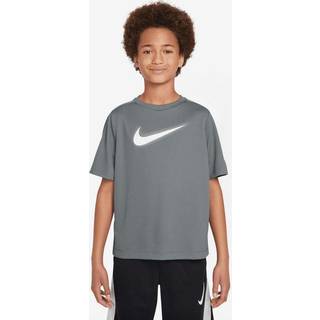 Nike Dri-FIT T-shirt M (137-147) - Grå, Åndbar & Komfortabel til Drenge