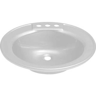 Lippert -udskiftning Oval toiletvask til RVS -fremstillede hjem Rejsetrailere 5. hjul og bobiler