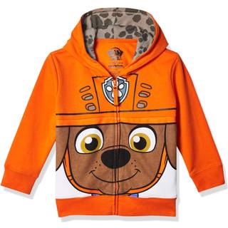 Nickelodeon Toddler Boys Paw Patrol Karakter Big Face Zip-Up Hoodies Zuma Orange 3T