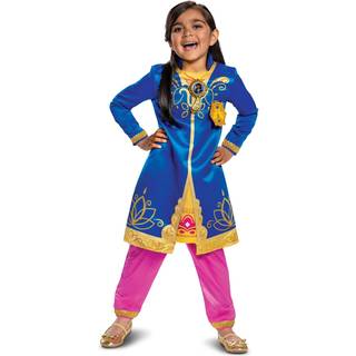 Forkl?dning Mira Royal Detective Costume for Kids Disney Jr Inspired Children?? Character Outfit Deluxe Toddler St?rrelse Stor (4-6x) Blue & Pink