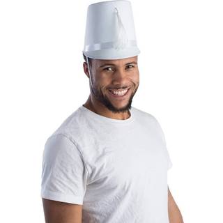 Hvid marcherende band hat