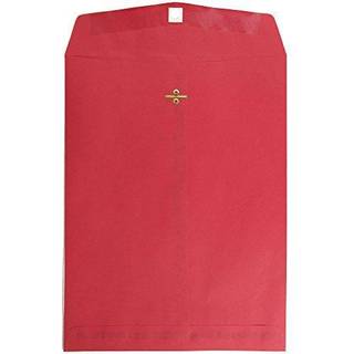 Jampapir 10 x 13 ?ben ende katalog farvede konvolutter med lukning af l?s - r?d genanvendt - 50/pakke