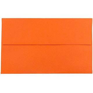 Jampapir A10 farvede invitationskonvolutter - 6 x 9 1/2 - Orange genanvendt - 50/pakke