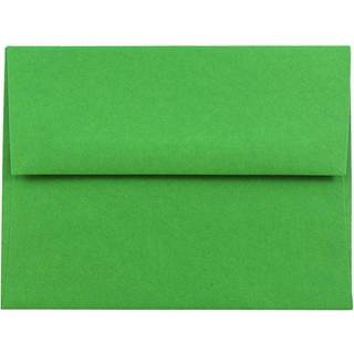 Jampapir A2 farvet invitation konvolutter - 4 3/8 x 5 3/4 - Gr?n genanvendt - Bulk 250/boks