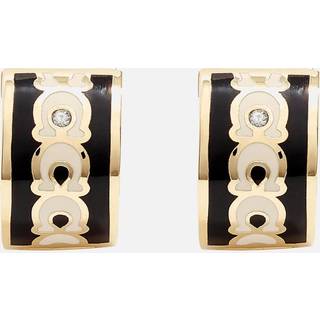 COACH Guld Tone Signature Huggie øreringeEn