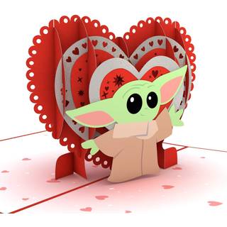 LovePop Star Wars? Mandalorianen? Barnet: Valentine's Way Pop Up Card - 3D -kort Valentinsdagskort Romantikkortkort til mandskort til kone