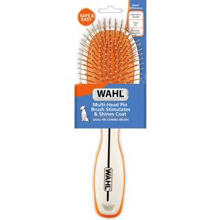 Wahl Premium Pet dobbeltsidet pin -b?rste med patenteret stablet pin -design til hunde - Fjern l?s h?r og stimulerer huden, mens du skaber en bl?
